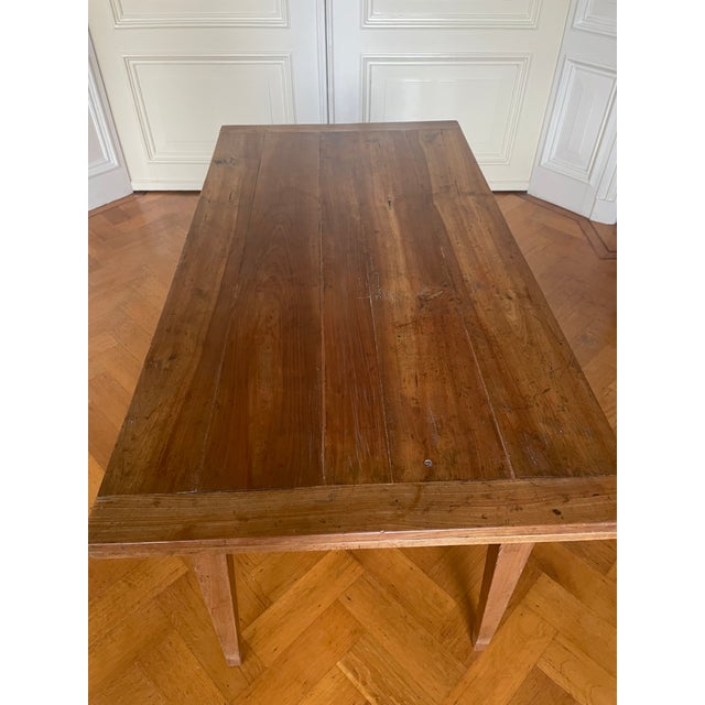 French Extendable Dining Table in Cherrywood For Sale - Image 10 of 18