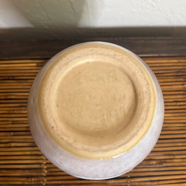 Artist Signed Blue, Purple, White, and Beige Vase For Sale In Miami - Image 6 of 6