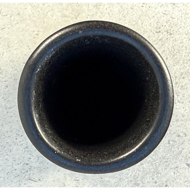 Ceramic Vintage Ceramic Vases in Black and White by Jan Bontjes Van Beek for Dr. Ing. Alfred Ungewiss, Germany, 1960s, Set of 2 For Sale - Image 7 of 9