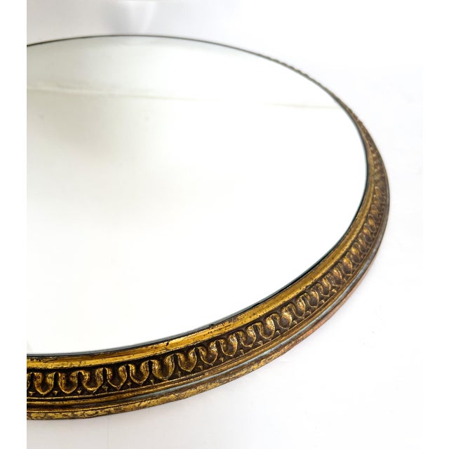 Oversized Vintage Gilt Metal Mirrored Plateau — Repurposed Lighting Element — Hollywood Regency / Neoclassical For Sale - Image 11 of 18