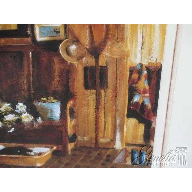 Wood Large Farmhouse Framed & Matted Prints - a Pair For Sale - Image 7 of 12