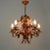 Mid-Century 5-Light Gilt Leaf & White Blossom Chandelier by Hans Kögl, 1970s For Sale - Image 9 of 18