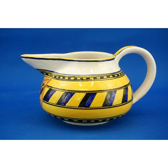 1920s Majolica Ceramic Jug with Coat of Arms and Double-Headed Eagle by Dino Rofi for Santa Lucia, Siena, Italy, 1920s For Sale - Image 5 of 18