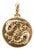 David Yurman 18k Yellow Gold 0.03ct Round Diamond Pisces Amulet Charm Pendant For Sale