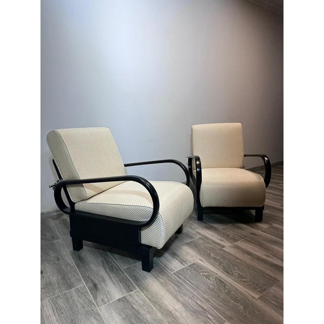 Set of Art Deco Lounge Chairs, in Restored conditions. Designed 1920 to 1949