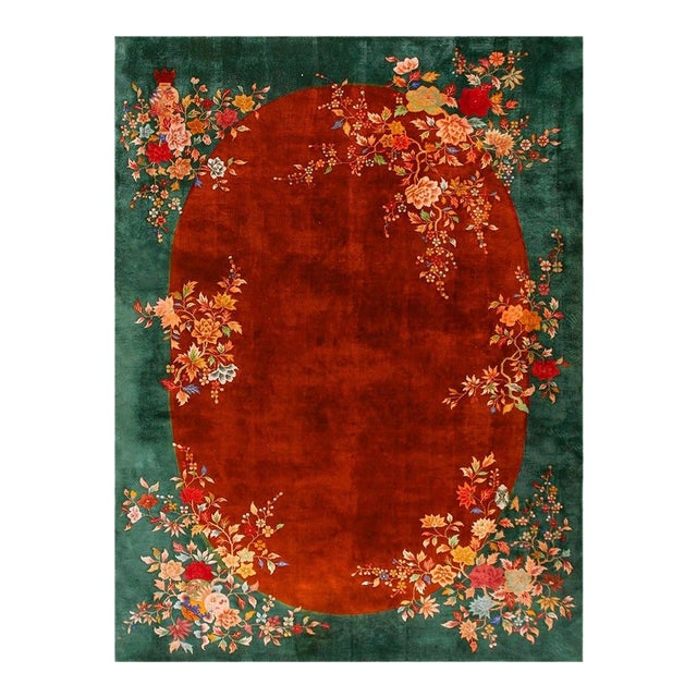 1920s Chinese Art Deco Carpet (9'10" x 13'6" - 300 x 410 ) For Sale