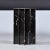 Round Glass Dining Table With Black Marble Pedestal Base For Sale - Image 10 of 11