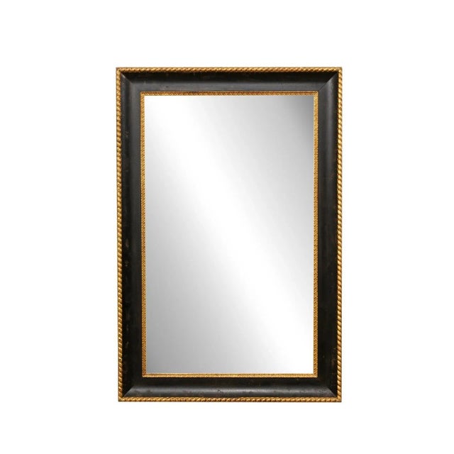 Vintage American Black & Gold Mirror For Sale - Image 11 of 11
