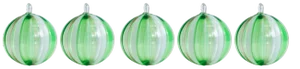 Christmas Bubbles in Murano Glass by Mariana Iskra, Set of 5