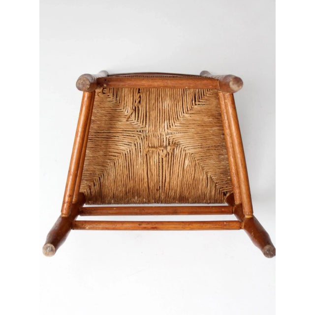 Antique Rush Seat Chair For Sale - Image 9 of 12