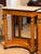 19th Century Pair Empire Consoles With Burlwood and Marble Tops For Sale - Image 6 of 16