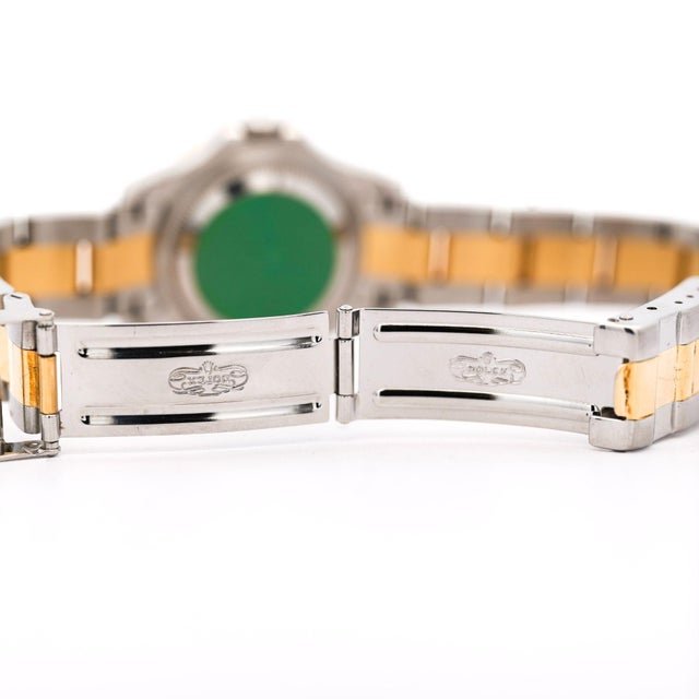 2020s Rolex Yacht Master 169623 29mm Two Tone 18k Blue Ladies Watch Full Set For Sale - Image 5 of 7