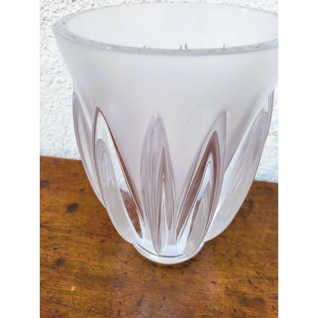 Glass Courchevel Vase from Lalique For Sale - Image 7 of 14