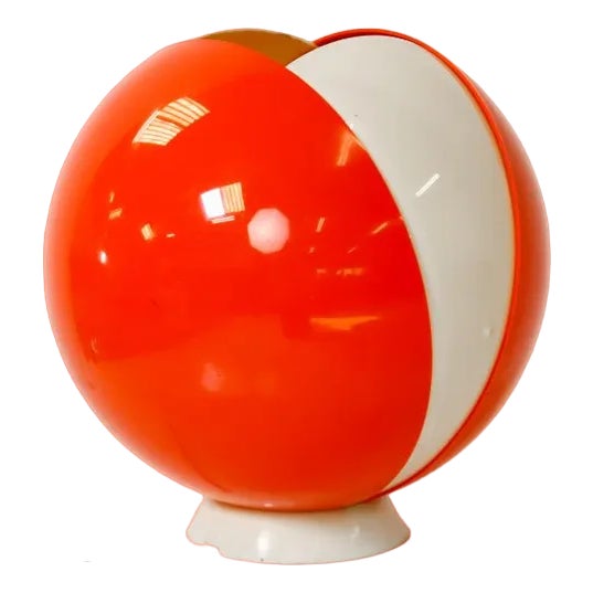 Space Age Tulip Table Lamp in Orange For Sale
