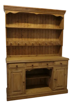 Vintage Farmhouse Country Kitchen Pine Dresser, 1950s