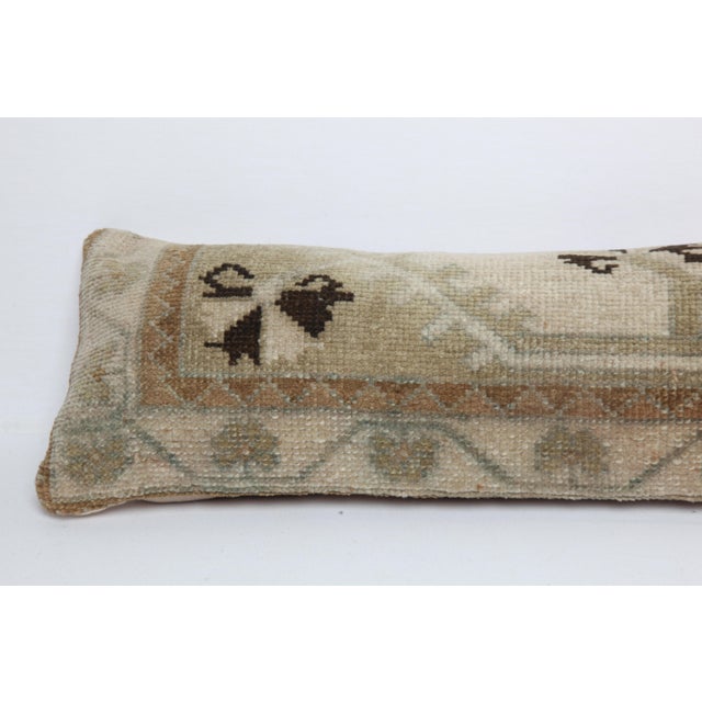 Mid 20th Century Handmade Home Decor Vintage Rug Pillow Cover For Sale - Image 4 of 8