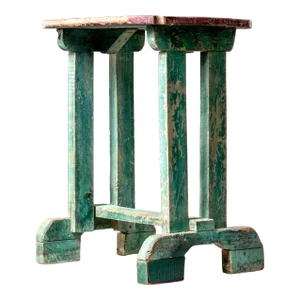 Early 20th Century Side Table With Original Paint