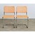 A fantastic pair of vintage Italian “Cesca” style armless chairs in the manner of Marcel Breuer. First presented in 1928,...