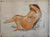 Paint Harold Cohn , 2 Sided Expressionist Detroit Modernist Painting Female Nude, Night Cruise Ship, c.1950's For Sale - Image 7 of 7