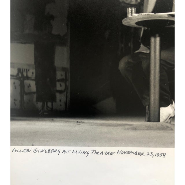 Mid 20th Century Fred McDarrah, Vintage Print Silver Gelatin Signed Photograph Poet Allen Ginsberg Howl Photo For Sale - Image 5 of 10
