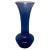 Dark Blue Iridescent Art Deco Glass Vase For Sale