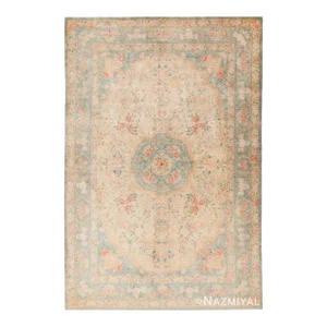 Nazmiyal Collection Vintage Persian Silk Qum Oriental Rug