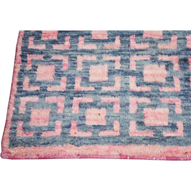 Moroccan Hand Knotted Modern Rug With Natural Color Organic Wool Soft Texture,8'1"x9'10" For Sale - Image 4 of 5