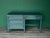 Dixie Mid-Century Forrest Green High Gloss Lacquered Desk of Four Drawers For Sale - Image 4 of 11
