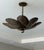 Antique Brass Floral Pendant Light Fixture, Handmade Flower Ceiling Light For Sale - Image 11 of 12