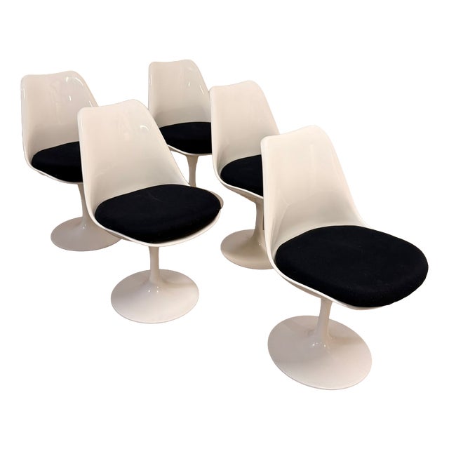 Vintage Tulip Chairs by Rudi Bonzanini, 1960s, Set of 5 For Sale