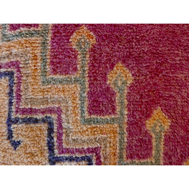 Tribal Vintage Tribal Moroccan Pouf For Sale - Image 3 of 7