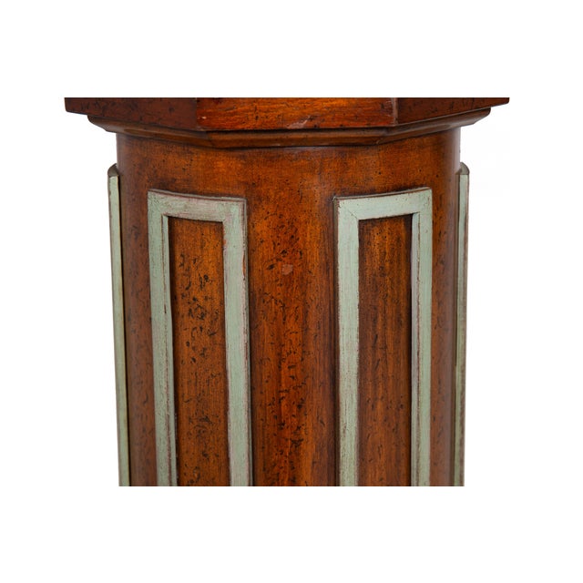 Vintage Mid-Century Octagonal Short Pedestal Column For Sale - Image 11 of 11