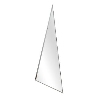 Triangular Beveled Glass Mirror in the style of Nanda Vigo for Acerbis, 1970s For Sale