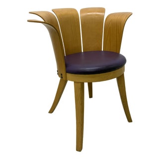 Miro Harold “King Harold” Flower Side Chair for Strauss, 1970s For Sale
