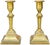 American Late 19th Century Handcrafted Well-Detailed Italian Brass Candlesticks- S/2 For Sale - Image 3 of 6
