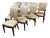 Nancy Corzine Illusion Leather Dining Chairs, Set of Ten For Sale