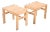 Set of Scandinavian Modern Stools in Solid Pine, 1950s For Sale