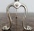 Pair of Brass Fireplace Andiron Set in Silver Antique Finish For Sale - Image 4 of 7
