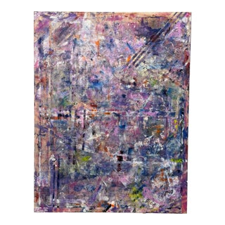 Helen Stein Large Scale Abstract Painting on Canvas- Unframed For Sale