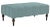 Mirasol Scalloped Ottoman, Tidewater Blue Velvet For Sale - Image 6 of 6