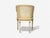 White Louis XVI Style, Barrel Back Occasional Chair, Cream Painted Wood, Cane, 1960s For Sale - Image 8 of 11