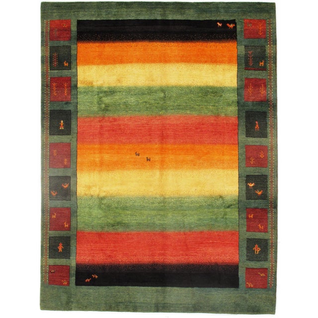 2010s Persian Gabbeh Rug - 7′7″×10′ For Sale - Image 5 of 5