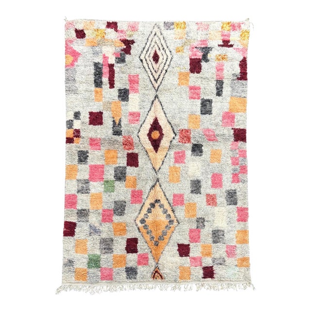 Ndmade Moroccan Boujad Wool Rug For Sale