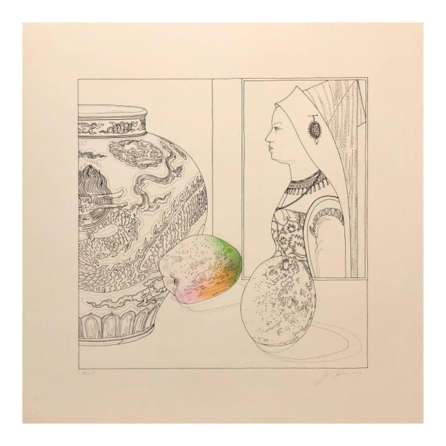 Josef Levi, Still Life With Hans Maler Pop Art Serigraph Hand Signed For Sale