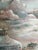 Pink Late 20th Century Large Signed Southwestern Pottery and Desert Landscape Textured Painting on Canvas For Sale - Image 8 of 13