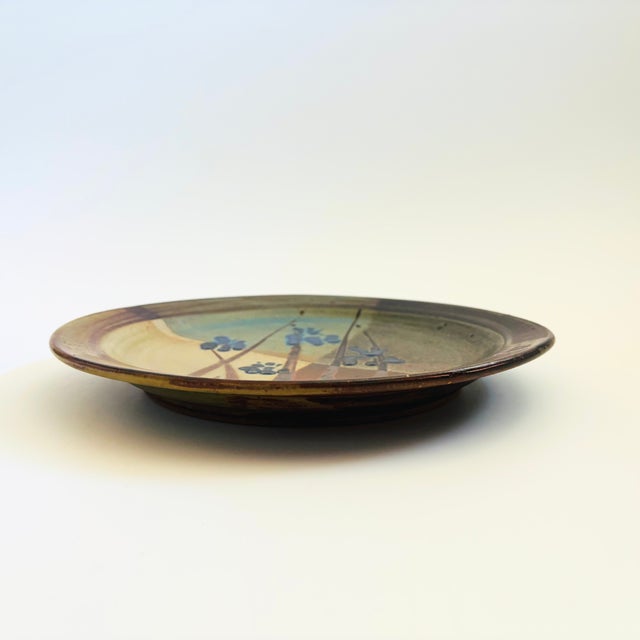 Contemporary Bill Creitz Studio Pottery Large Plate For Sale - Image 3 of 12