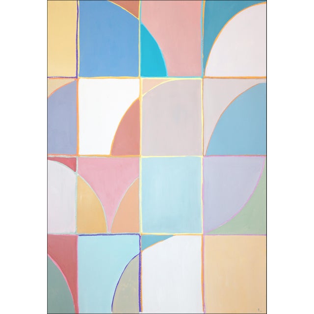 2020s 2026, Modern Minimalism, Abstract Geometric Painting Diptych Of For Sale - Image 5 of 9