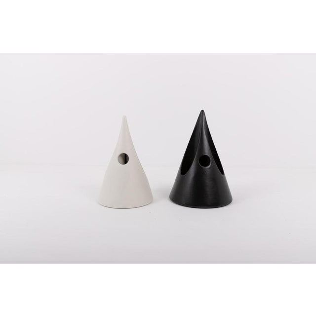 Italian Postmodern Ceramic Vases, Set of 2 For Sale - Image 6 of 7