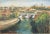 Pino Romanò, The Tiber from Aventino Hills (Rome), Oil Painting, 1990s For Sale