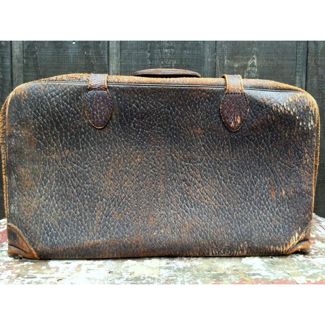 Leather Strap Suitcase Chairish